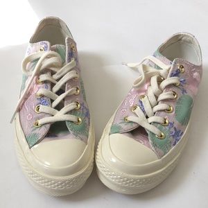 Converse floral sneakers